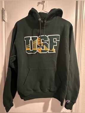 University of San Francisco Dark Green Hooded Sweatshirt